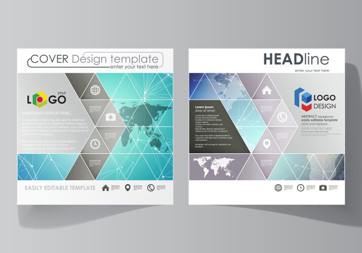 Editable floral aesthetic template for social Vector Image