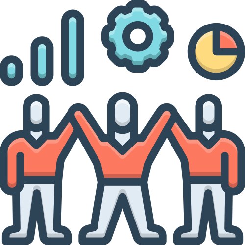 Teamwork vector image