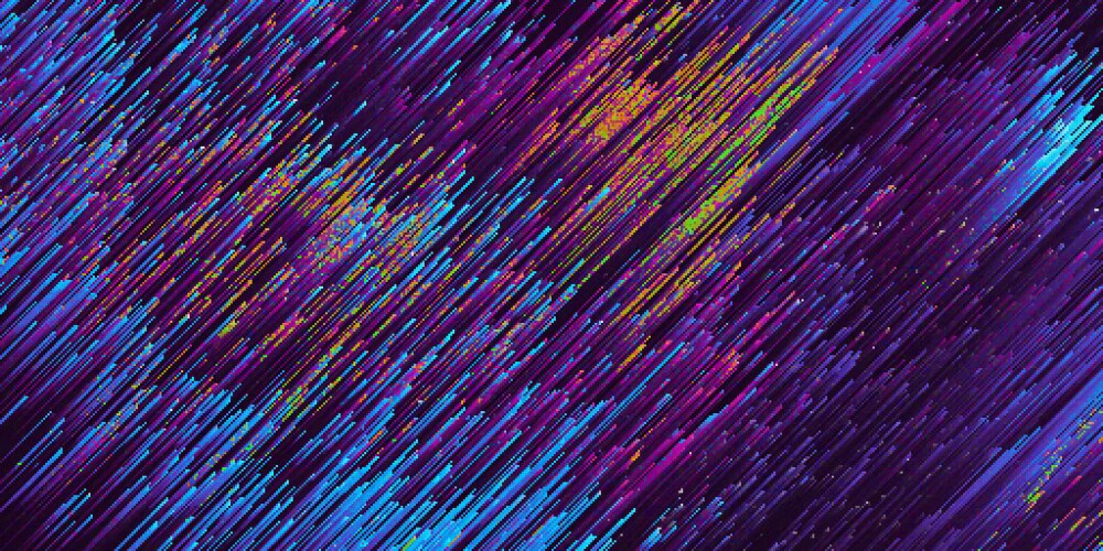 Pixelated colorful noise diagonal pixel sorting vector image