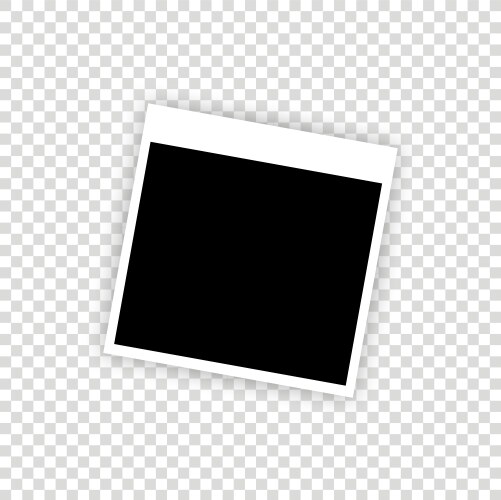 Retro photo frame vector image