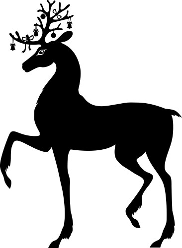Running Deer Royalty Free Vector Image Vectorstock
