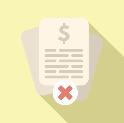 disclaimer finance paper icon flat file vector image