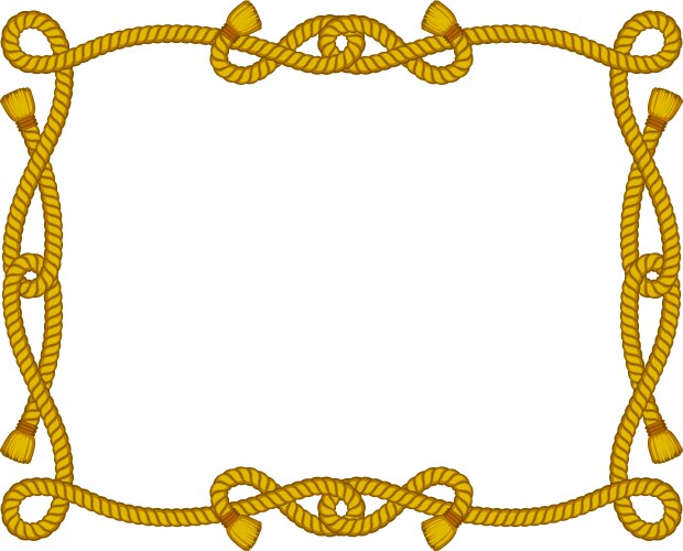 Rope letters Royalty Free Vector Image - VectorStock