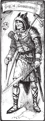 Guy of Gisborne Warrior Vector Image