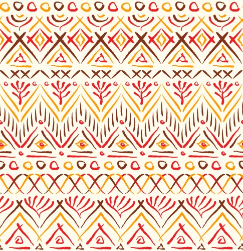 Native american indian aztec geometric seamless Vector Image