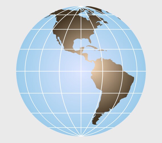 Earth globe Vector Image