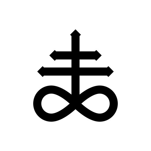 Leviathan Cross – Satanic Symbol Vector Image