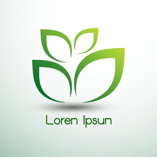 Green leaf logo designs Royalty Free Vector Image