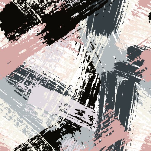 Abstract seamless pattern with brush strokes Vector Image