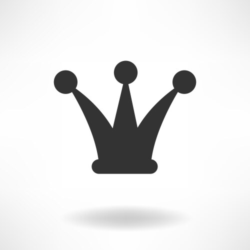 Crown icon royal symbol isolated background Vector Image