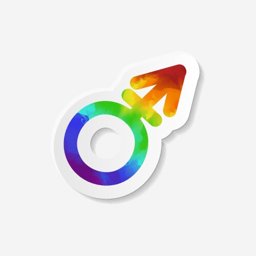 Transgender person gender sex identity man woman Vector Image