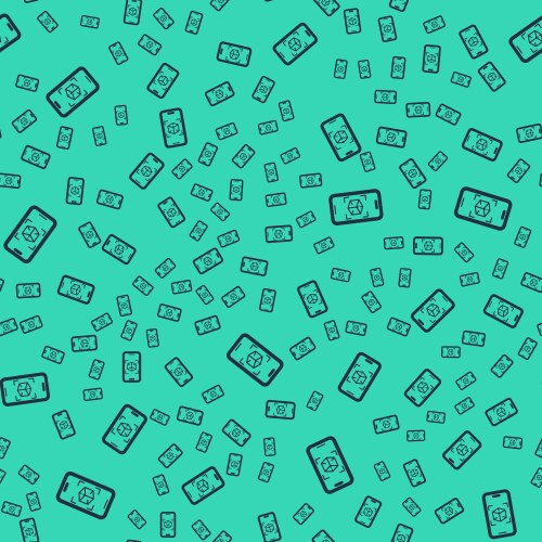 Black 3d modeling icon isolated seamless pattern vector image