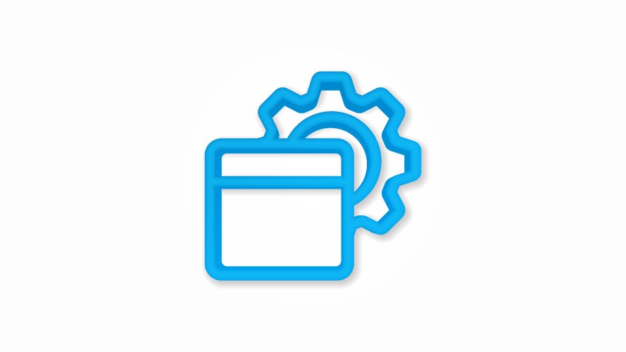 Programming code setup application realistic icon vektorbild