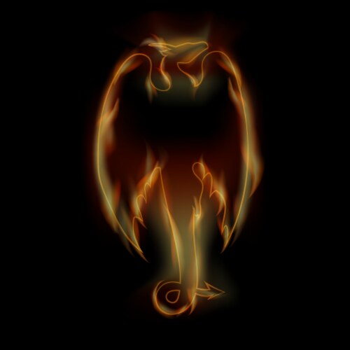 Fire dragon wings Royalty Free Vector Image - VectorStock