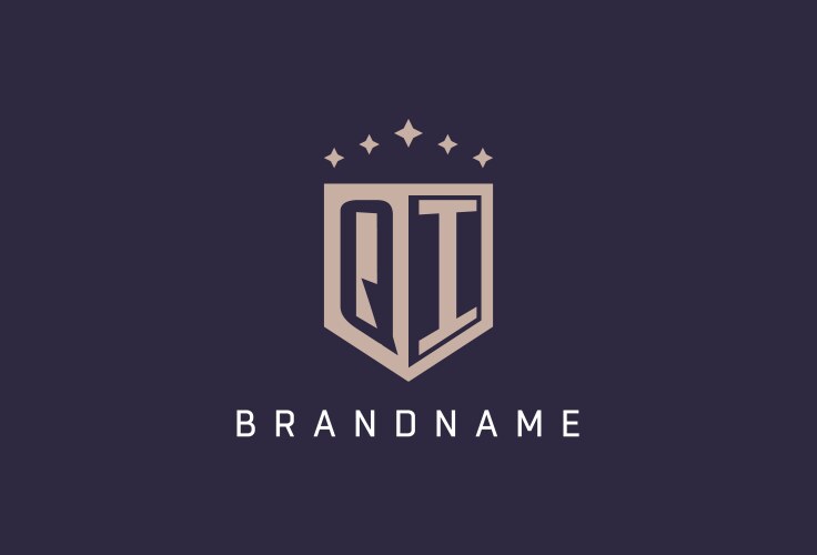 Initial mo logo monoline shield icon shape – Royalty-Free Vector ...