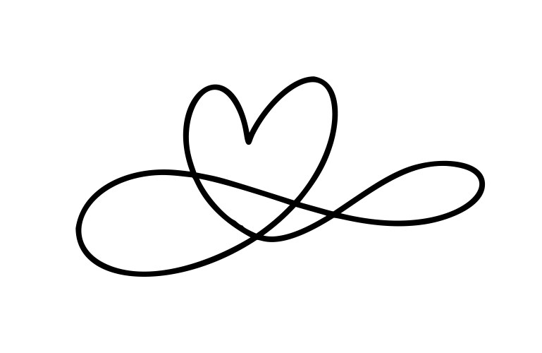 Heart infinity drawing Vector Images & Graphics for Commercial Use ...