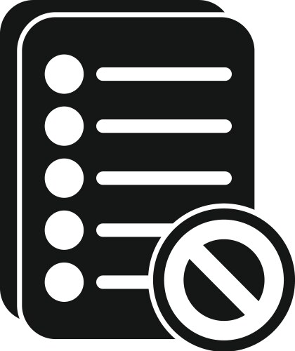 request mark disclaimer icon simple modern vector