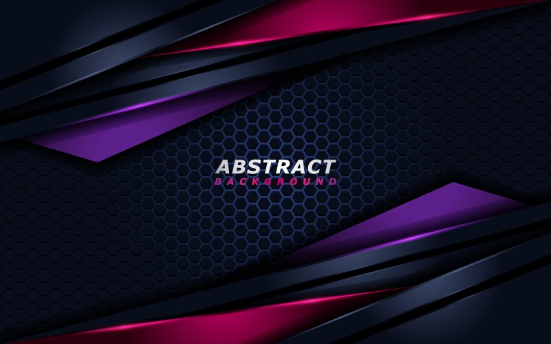 Abstract tech background with dynamic line shapes vector image