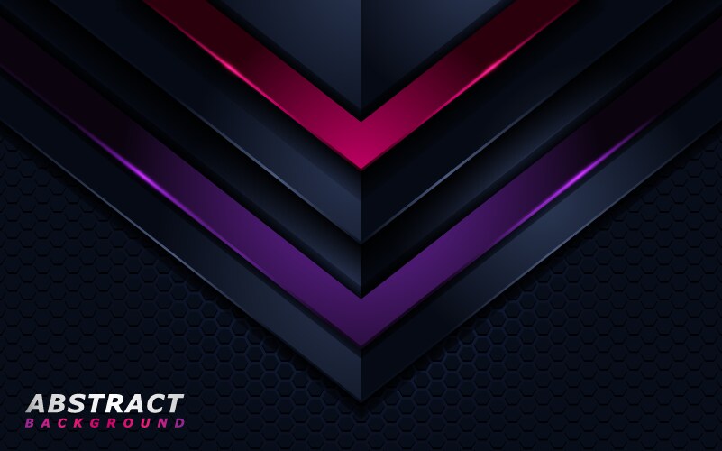 Abstract tech background with dynamic line shapes vector image