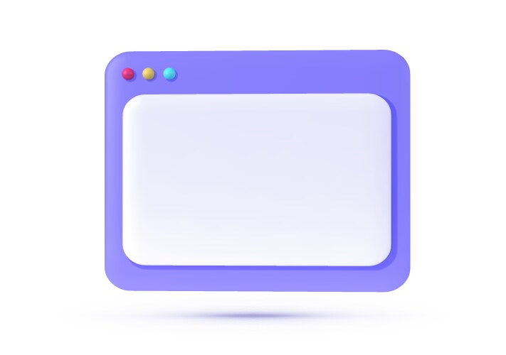 Flat 3d http for site design website template vector image