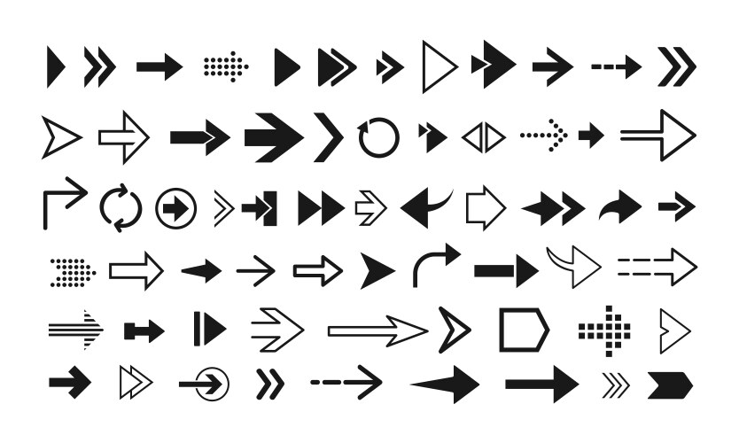 Tribal pack icon set sketch Royalty Free Vector Image