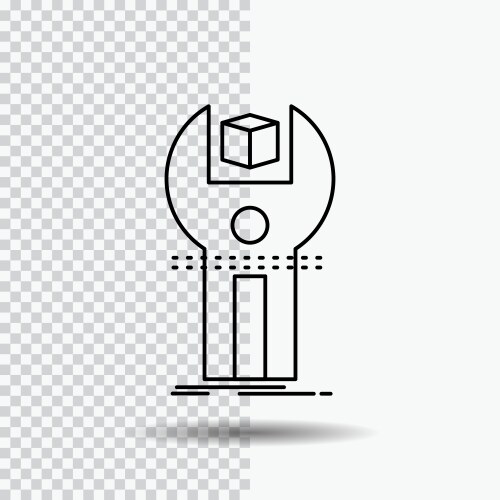 Sdk app development kit programming line icon vector image
