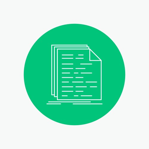Code coding doc programming script white line vektorbild