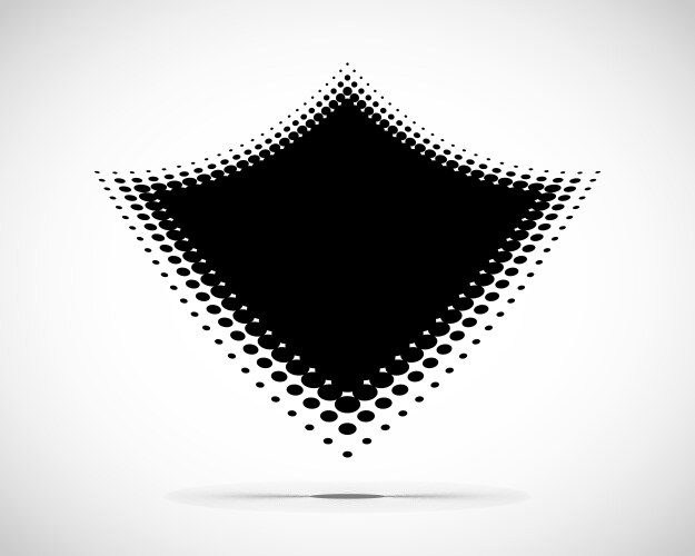 Halftone Distortion Logo vector image