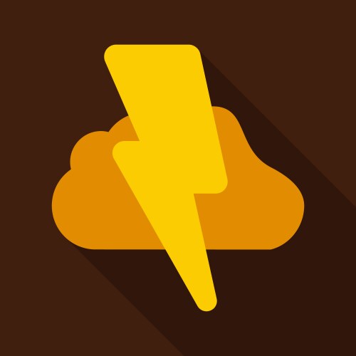 Lightning flash light thunder spark on background vector image