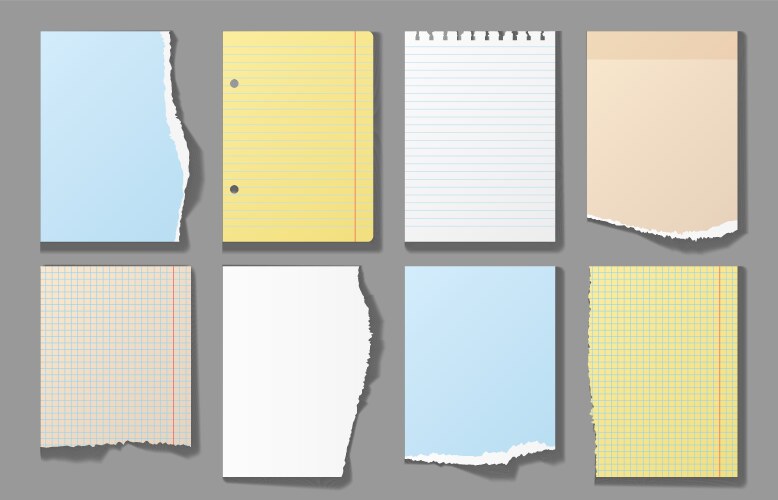 Notebook Paper Ripped Vector Images (over 2,900)