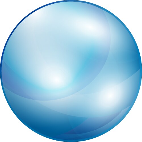 Glass Sphere - Shiny Reflection Vector Image