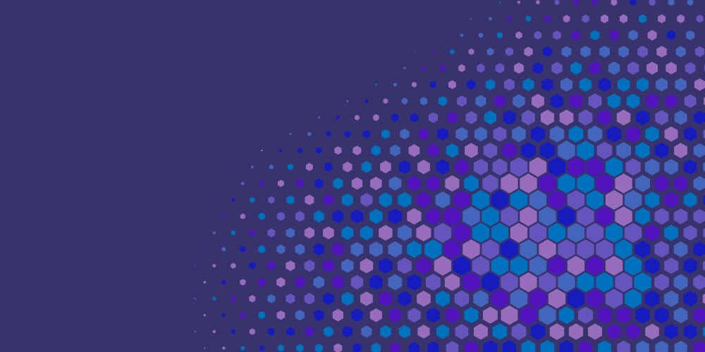 Geometric abstract hexagon multi color background vector image