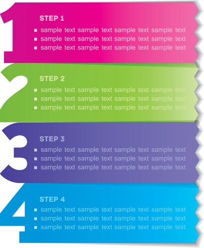 Vector Number Labels Numbered labels Royalty Free Vector Image - VectorStock