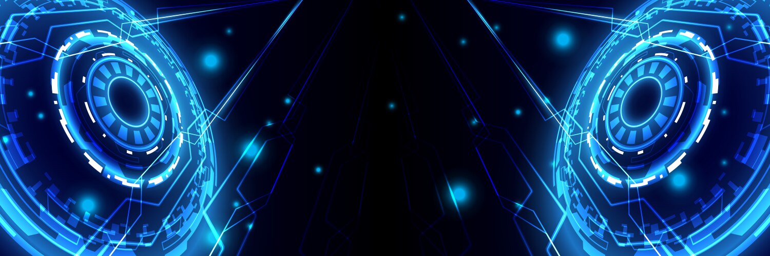 Digital particle high computer futuristic vector image