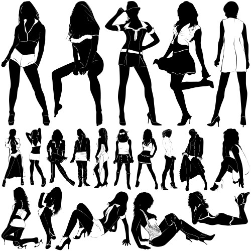 Fashion sexy women vector