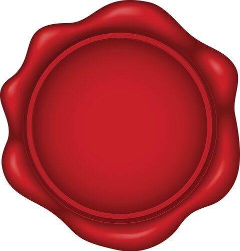 wax seal vector image