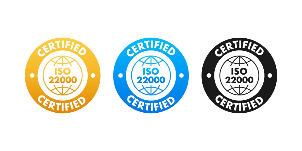 iso 13485 certified badge icon certification vector image