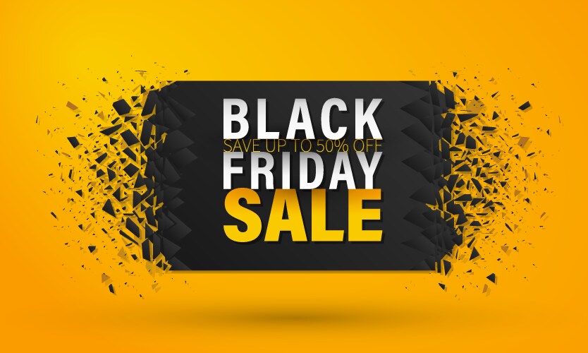 black friday sale vector image