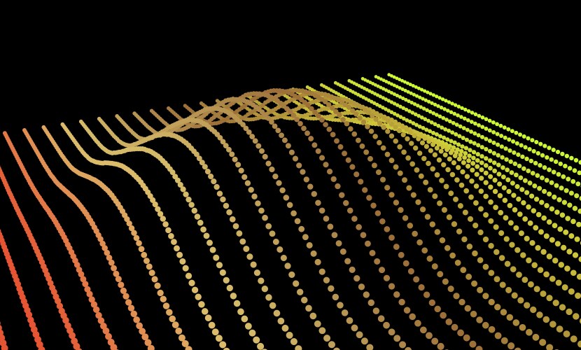 Data slice in volume function point vector image