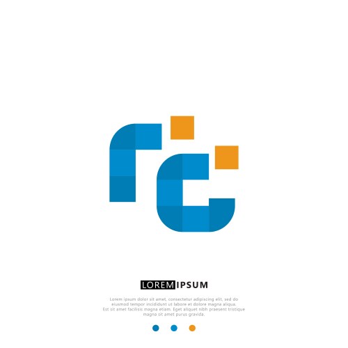 Rc or cr logo letter initial design template – Royalty-Free Vector ...
