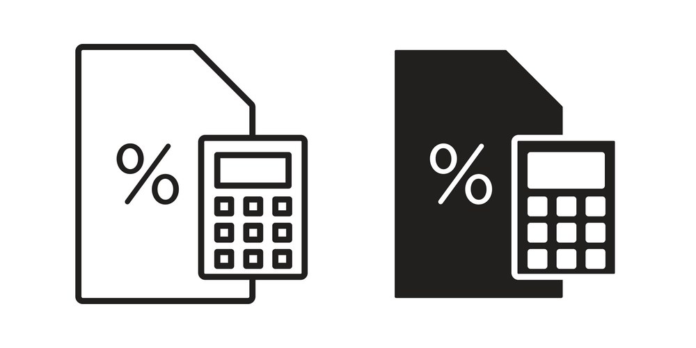 Estimate Icon - Line Style – Royalty-Free Vector | VectorStock