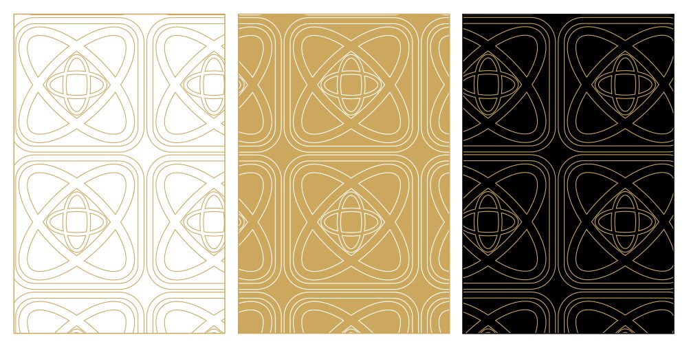 Set of patterns with crosses stripes lines vector image