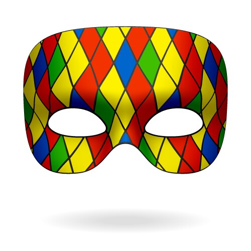 Harlequin Mask Vector Image
