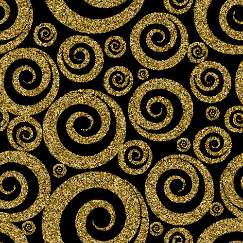 Classic dotted gold glitter pattern Royalty Free Vector
