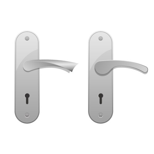 Door handle Royalty Free Vector Image - VectorStock