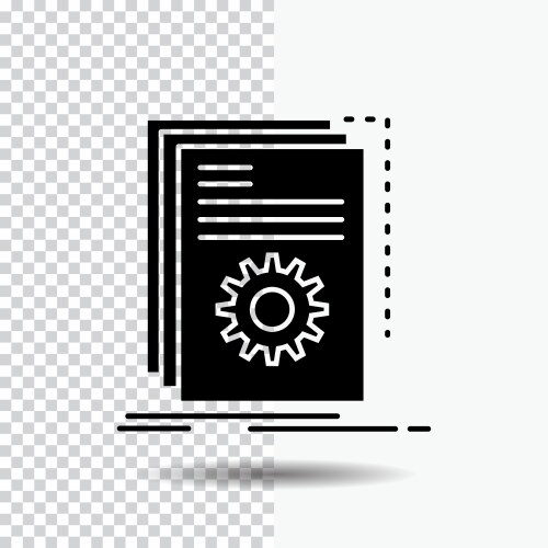 App build developer program script glyph icon vektorbild
