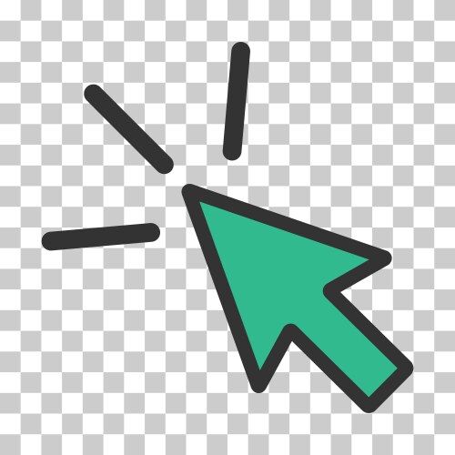 Click icon arrow mouse web button cursor digital vektorbild