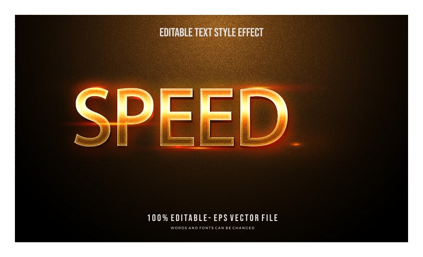 Modern editable text style effect gradient color vector image