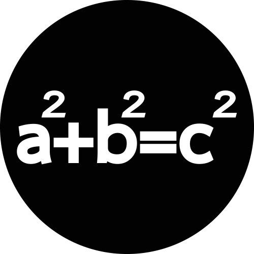 Pythagoras theorem icon vector image