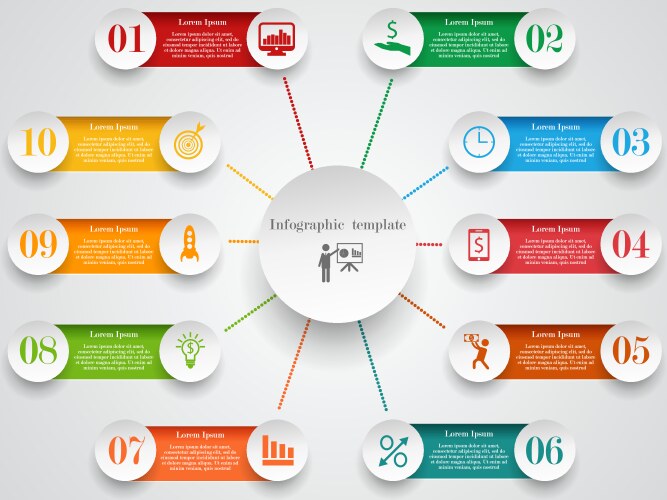 Human resource infographic concept Royalty Free Vector Image